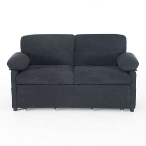 Convertible Pull Out Sofa Bed Queen Size, 3 In 1 With Side Storage