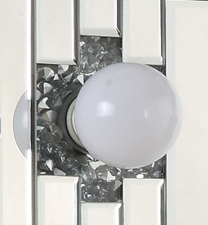 Noralie Mirrored & Faux Diamonds Accent Mirror