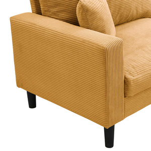 Modern Upholstered 2 Piece Sofa Set With 3 Seater And 2 Seater