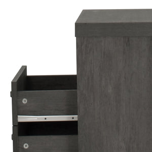 Nystrom - Mid Century Modern 2 Drawer Nightstand
