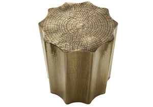Drum Accent Side Table, Stylish Scalloped Design - Best Buy Furniture