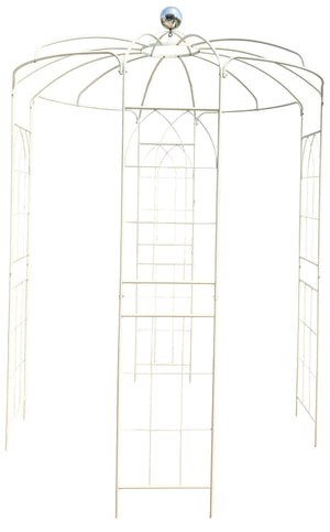 Metal Garden Arch Iron Garden Arbors Gazebo Dia High Birdcage Shape Pergola Pavilion For Wedding Ceremony