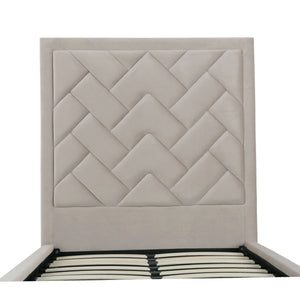 Crosby - Bed With Upholstered Headboard And Slats
