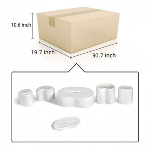 Elegant Natural Marble Bathroom Accessories Set