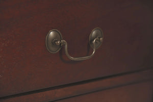 Alisdair - Two Drawer Night Stand - Reddish Brown - Best Buy Furniture