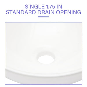 Modern Ceramic Circular Vessel Bathroom Sink