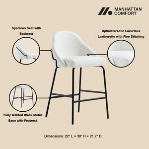 Gracie - Upholstered Counter Stool