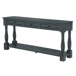 Long Console Table With Drawers And Shelf