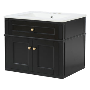 24" Wall Mounted Modern Bathroom Vanity
