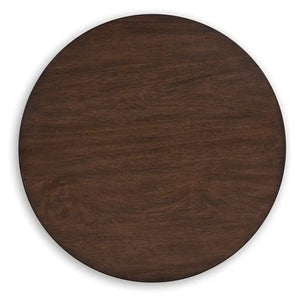 Korestone - Round End Table - Dark Brown - Best Buy Furniture