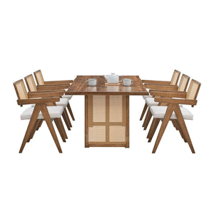 86.61 Inch Oversize Rectangular Waves Dining Table