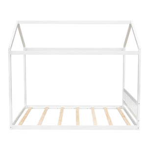 Wooden House Bed With Headboard
