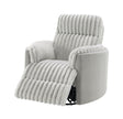 Emee - Corduroy Glider Recliner With Swivel - Gray - Best Buy Furniture