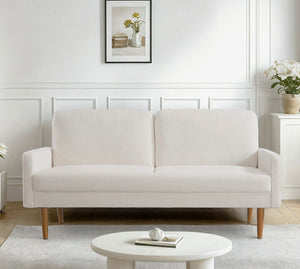 Sofa, European Style With Sleek Design, Modern & Vintage Flair, Upholstered 3 Seater Couch