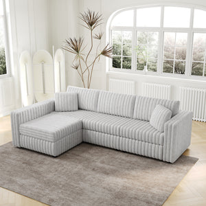 106.3" Soft L-shaped 4-Person Sofa