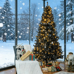 7.5 Ft Tall PreLit Artificial Christmas Tree