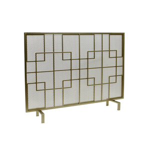 Dorothy Modern Single Panel Iron Fire Screen