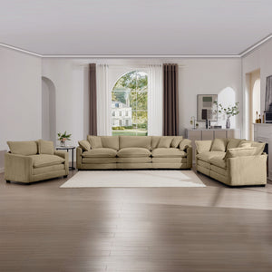 Elegant Oversized Sectional Sofa Set With Deep Seats And Flexible Layout