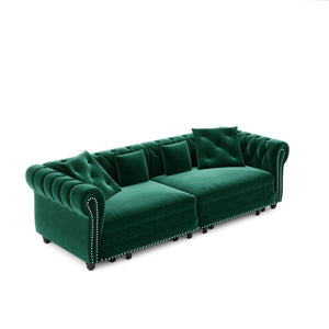 3 In 1 Pull Out Convertible Sleeper Sofa Bed, King Size, Chaise Lounge