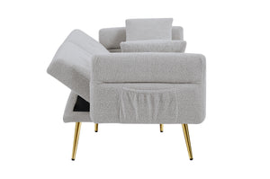 Modern Teddy Upholstered Accent Loveseat Sofa