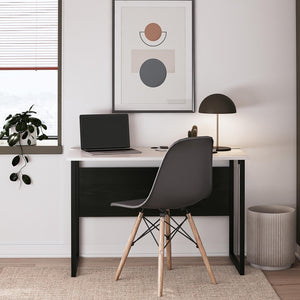 Sorina Writing Desk - White / Light Oak