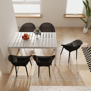 2 Piece Durable Single Chair With Hollow Out Design