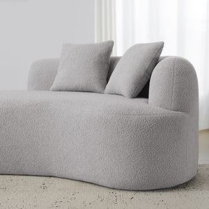 Curved 4 Seater Full Compression Sponge Sofa