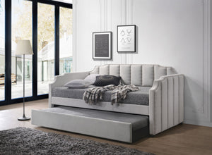 Peridot - Twin Daybed With Trundle - Dove Gray - Best Buy Furniture