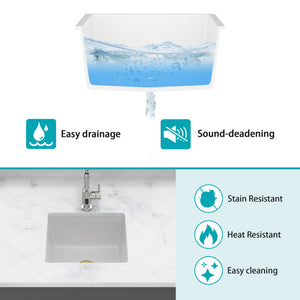 Modern Quartz Kitchen Sink Undermount Granite Composite