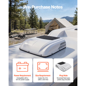 Truck Air Conditioner, 12V 10000 BTU RV Rooftop AC Unit