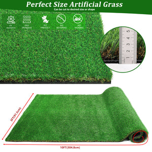3FT X 10FT Outdoor Artificial Grass Runner Rug