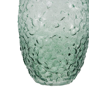 Ombre Glass Vase Flower Patterned Structure