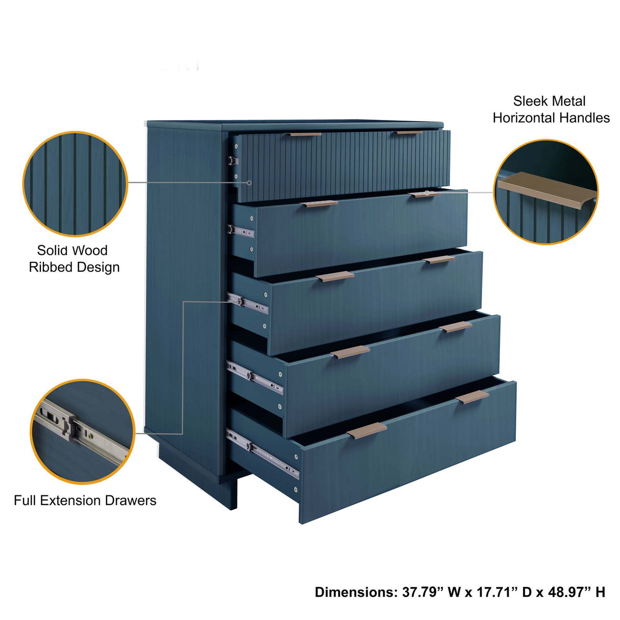 Granville - Chest With 5 Drawers