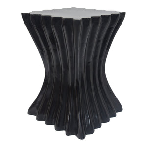 Outdoor Side Table, Wave Design End Table