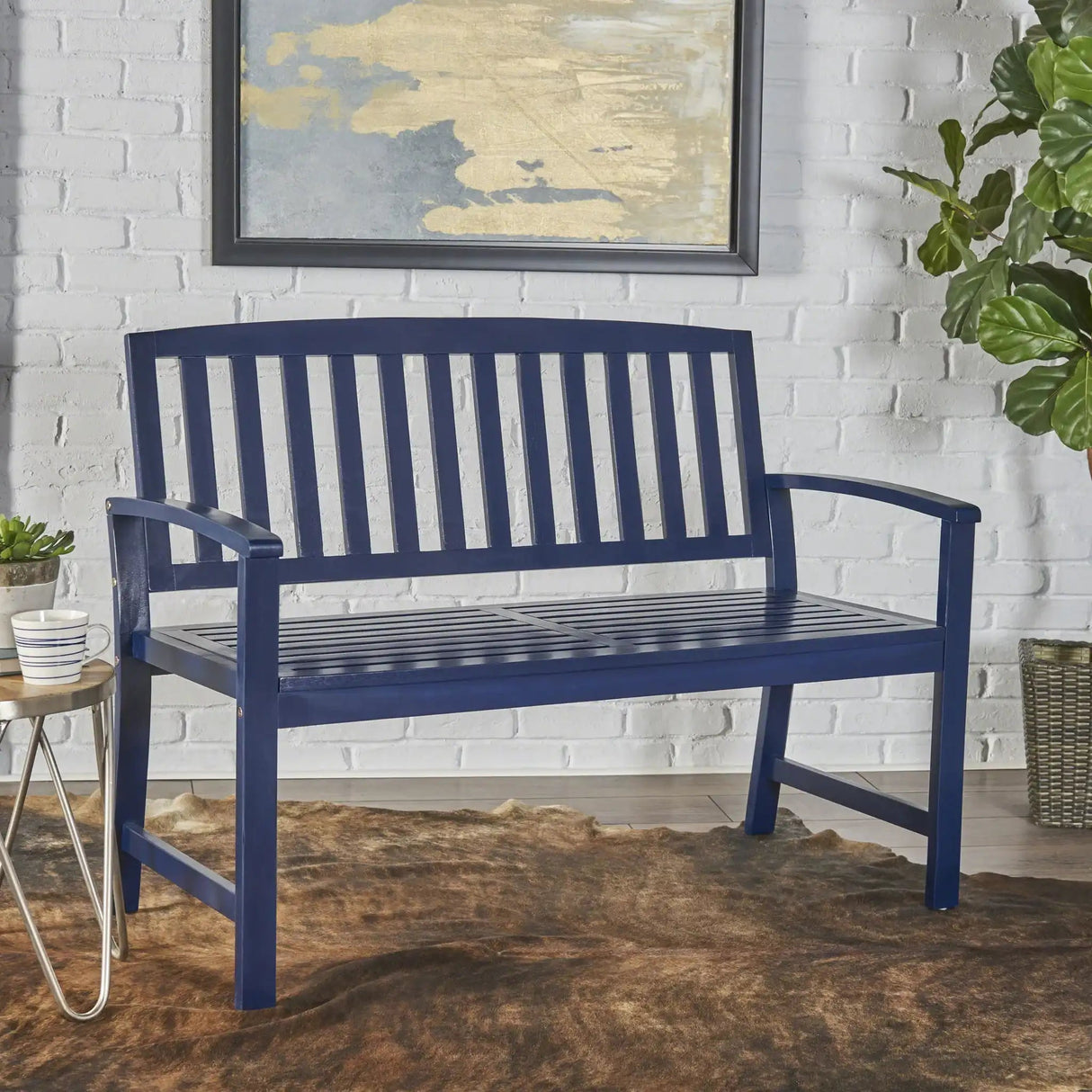 Farmhouse Style Loja Bench Indoor / Outdoor - Best Buy Furniture