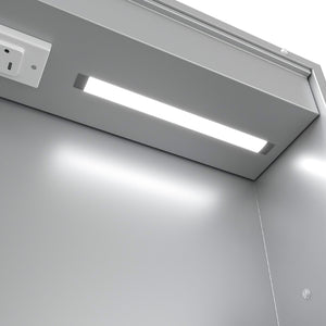 LED Lighted Medicine Cabinet with Mirror, 20x30 Inches