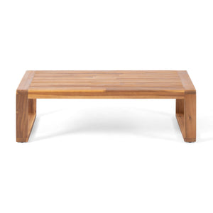 Paloma Contemporary Loveseat and Coffee Table Set with Weather Resistant Cushions