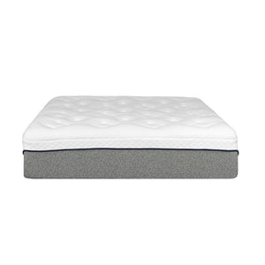 13" Ultra Plush Gel Memory Foam Mattress For Bed With Double Layered Jacquard Cover - Gray / White - King