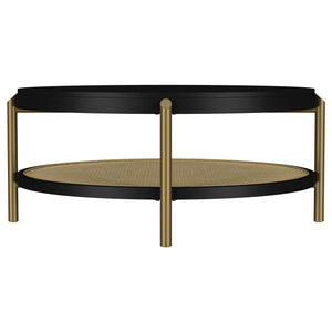 Benson - Round Table With Storage Shelf