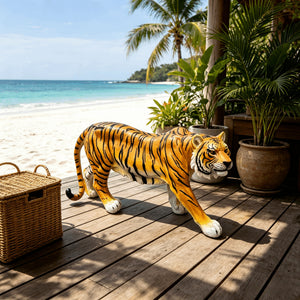 Simulated Tiger Resin Garden Statue