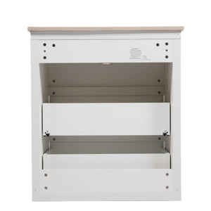 Double Sinks Bathroom Vanity Set With 2 Ceramic Basins