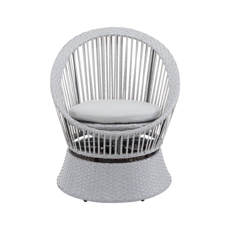 Modern Swivel Wicker Lounge Chair With Round Design - Best Buy Furniture