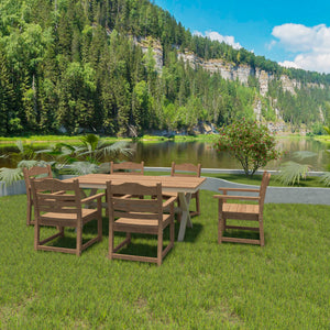 Patio Dining Chair with Armset Set of 2 - HIPS Material