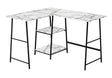 Computer Desk, Home Office, Corner, Storage Shelves, L Shape, Work, Laptop, Marble Look Laminate, Contemporary, Modern - Best Buy Furniture