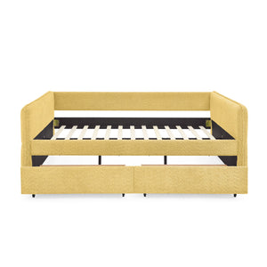 Upholstered Daybed & 2 Drawers