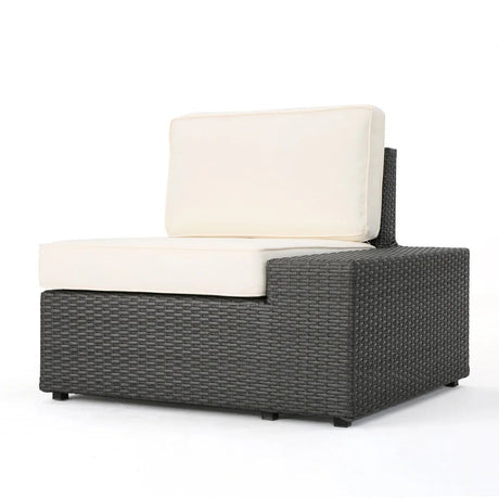 Santa Cruz - Outdoor 8 Piece Sectional Set - Dark Brown - Best Buy Furniture