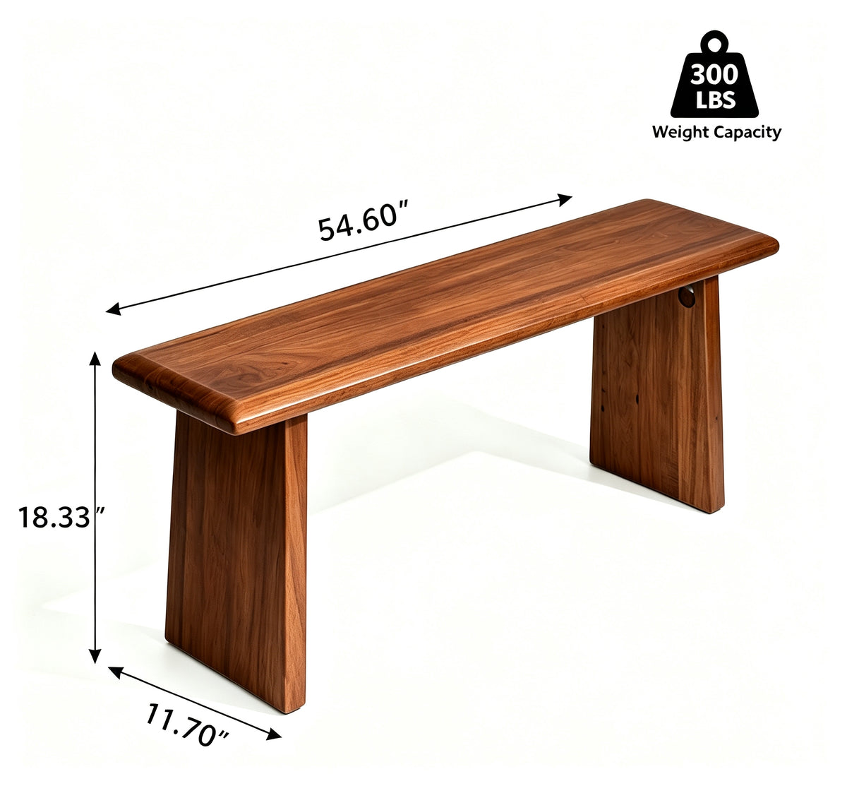 Solid Wood Dining Bench