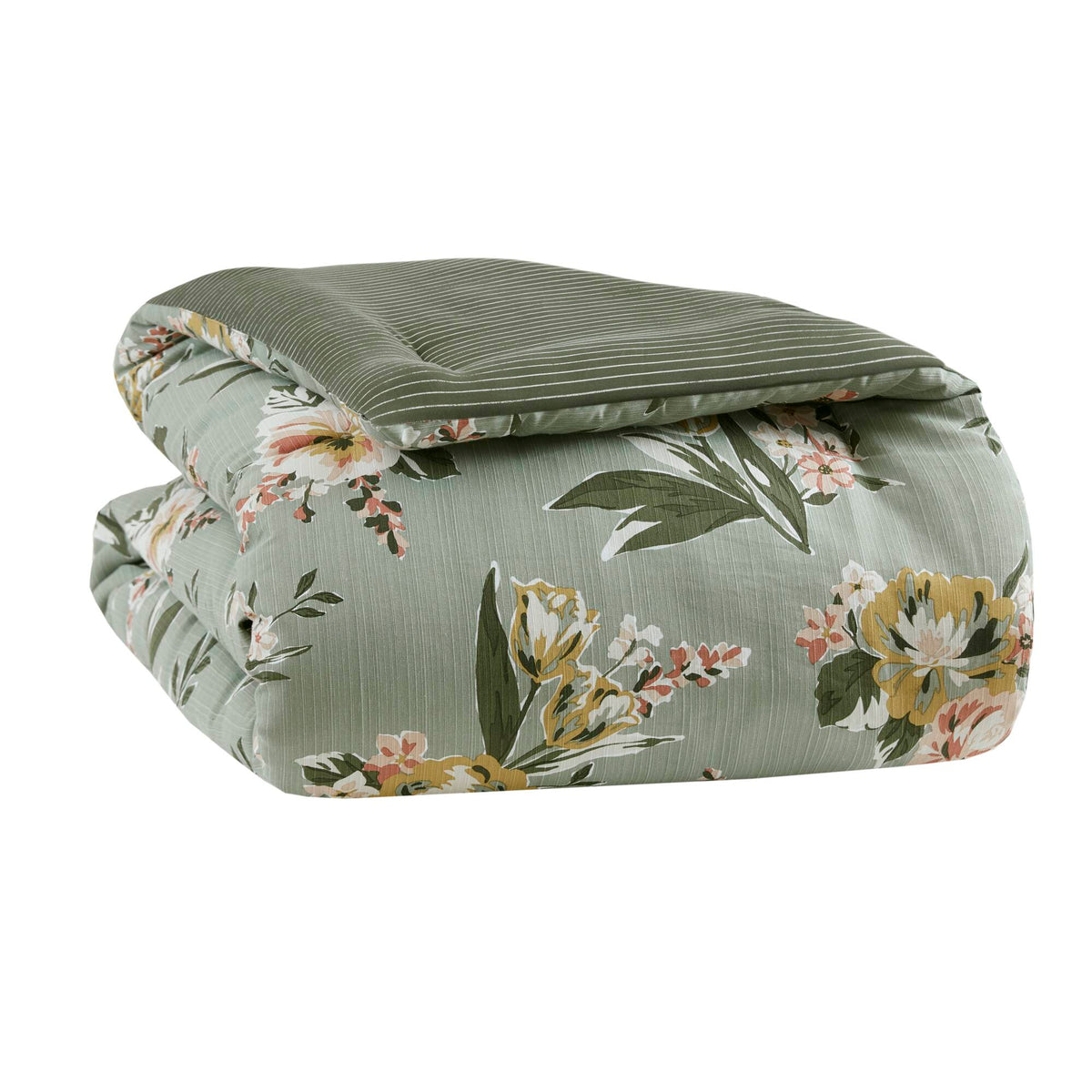 7-Piece Cal King Vin Floral Comforter Set