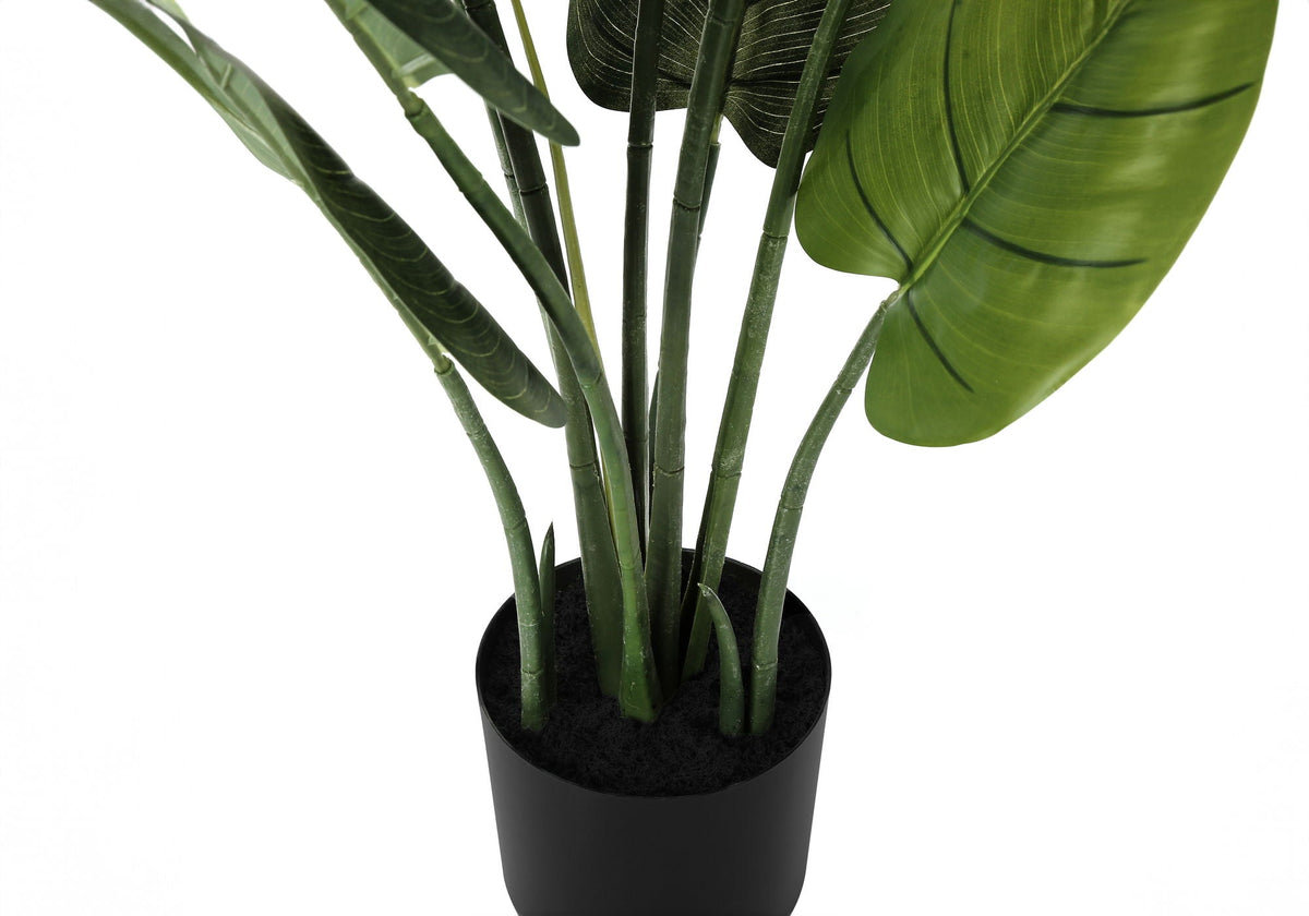 37" Tall, Artificial Plant, Aureum Tree, Indoor, Faux, Fake, Floor, Greenery, Potted, Real Touch, Decorative - Green / Black - Best Buy Furniture
