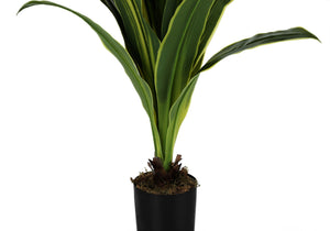 47" Tall, Artificial Plant, Dracaena Tree, Indoor, Faux, Fake, Floor, Greenery, Potted, Real Touch, Decorative - Green / Black - Best Buy Furniture